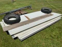 Over head Garage Door with springs, may be missing parts, may have extra pa
