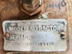 1940 John Deere A Tractor, NF, 4sp Electric Start, Long Hood, Free; runs/ne