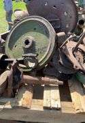 John Deere 1939 B crank, head, flywheel, seat, pistons, fan shaft, misc.