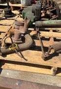 John Deere A block, head, pistons; block is cracked, good studs, seat and f