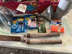 Funnel, Filter Wrenches, Fly Strips, Glue, Goggles, Scrapers, Light Bulbs, 