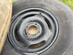 5 Bolt 15" rim with tire, 4 Bolt 15"  rim with tire