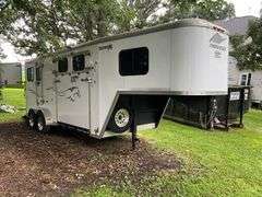 2008 MerHow Aluminum 4 Horse Back and Side Loading Trailer, 18’x83”, Fold D