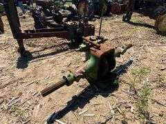 John Deere G tractor; rear end housing & axles, no serial number