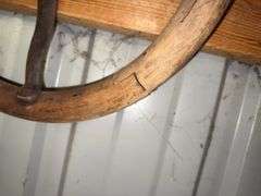 Wooden Steering Wheel, Steel Steering Wheel for Vintage Automobiles