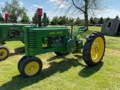 John Deere A Tractor, Hand Crank, NF, Gas, Factory Flat Spoke Rims, PTO, SN