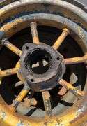(4) Contractor packing wheels on rims, 7.50-15