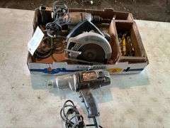 Snap-On Corded 1/2” Impact, Corded Circular Saw, 1/2” Corded Drill, Drill B