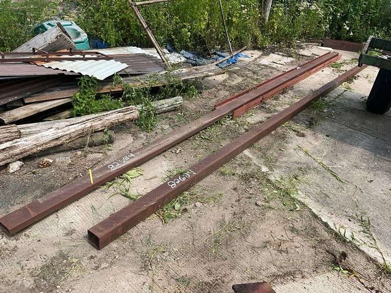 (4) Pieces of Iron = (2) Beams & (2) Box Tubing