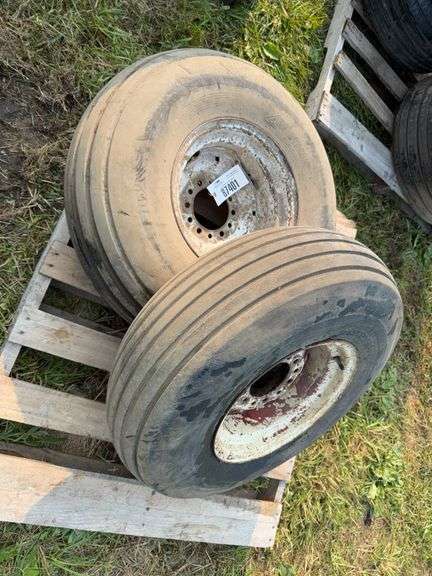 (2) 14” 6 Bolt Implement Rims With Tires - Hamilton-Maring Auction Group
