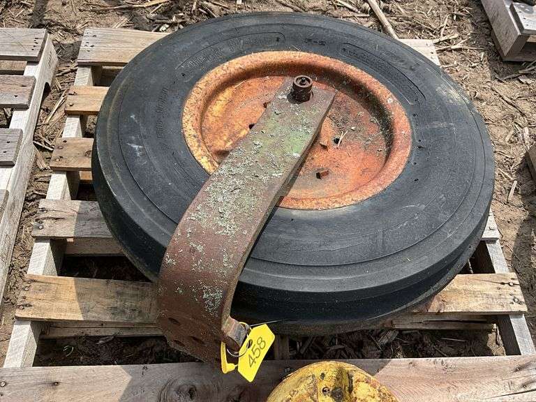 JD single wheel for front end axle & hub assembly, 7.50-16SL tire
