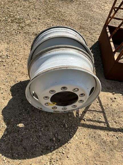 (2) Semi 10 bolt rims 22.5 - Hamilton-Maring Auction Group