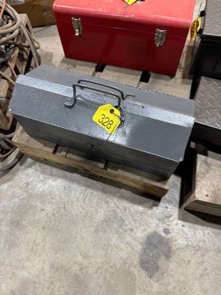 Gray Metal Toolbox