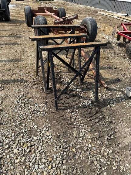 (3) Metal Saw Horses