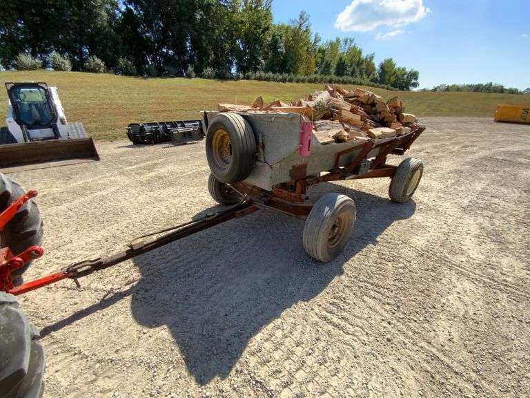 Barge box & gear, hyd dump w/split firewood