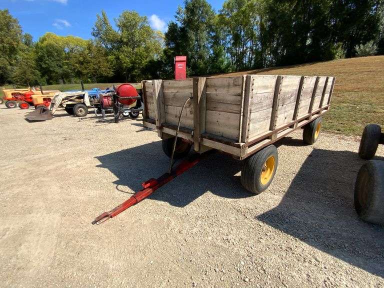 Dump wagon & Kewanee #45 gear, w/hyd hoist, 7ftx14ft