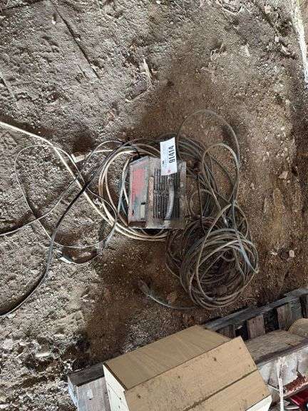 Sears 10/2/50 Battery Charger, Electric Cords - located in shed
