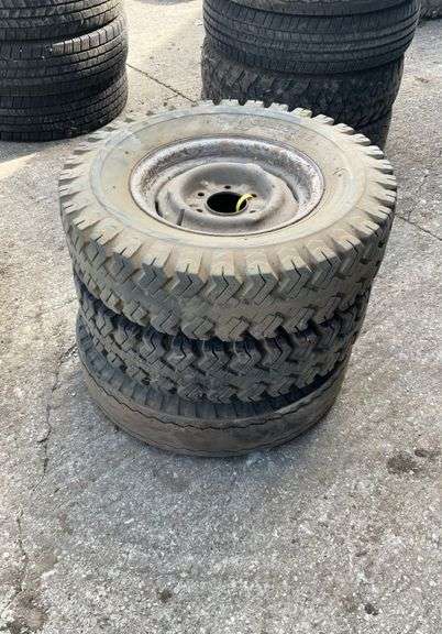 (3) 7-15 tires on 6 bolt rims