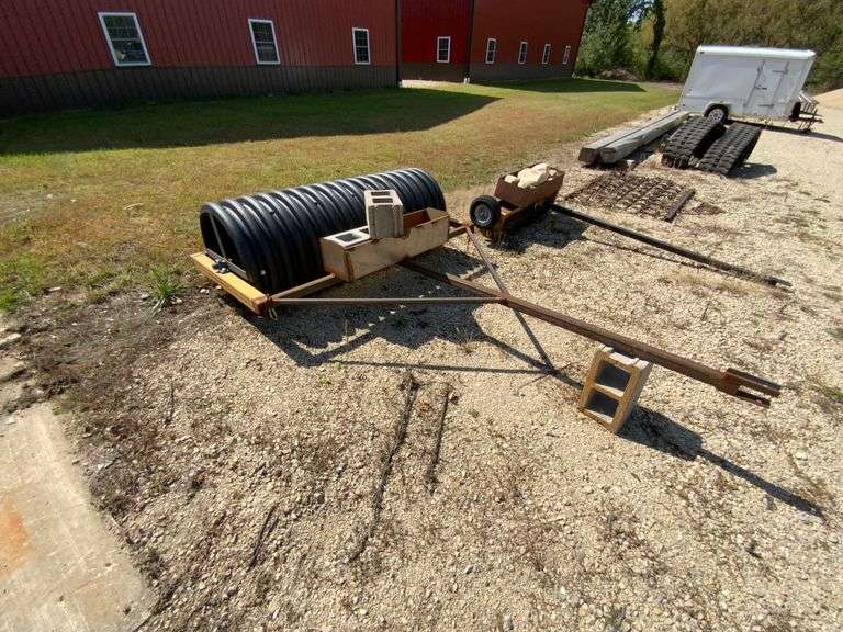 Custom made pull type roller, 6ft