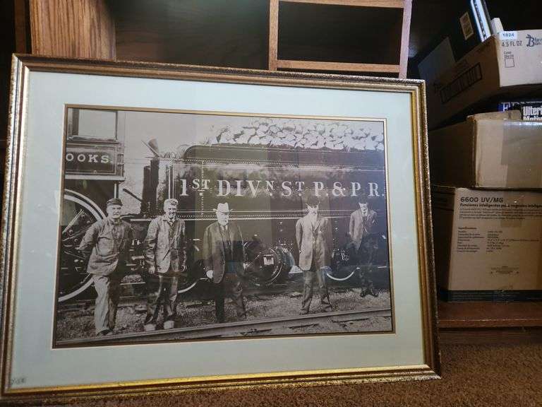 James J. Hill Framed&Matted Print. The Original Empire Builder, One Of Foun
