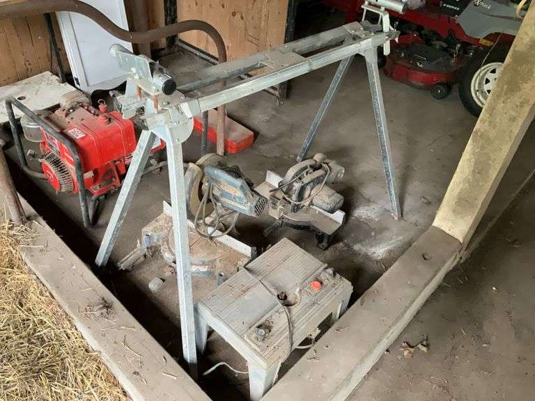 Stablemate Plus-100 Aluminum Stand, Ryobi Chop Saw, Hirsh Router Table ...