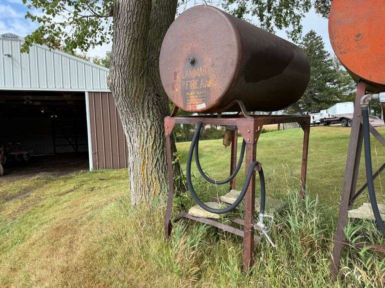 300 Gallon Fuel Barrel On Stand