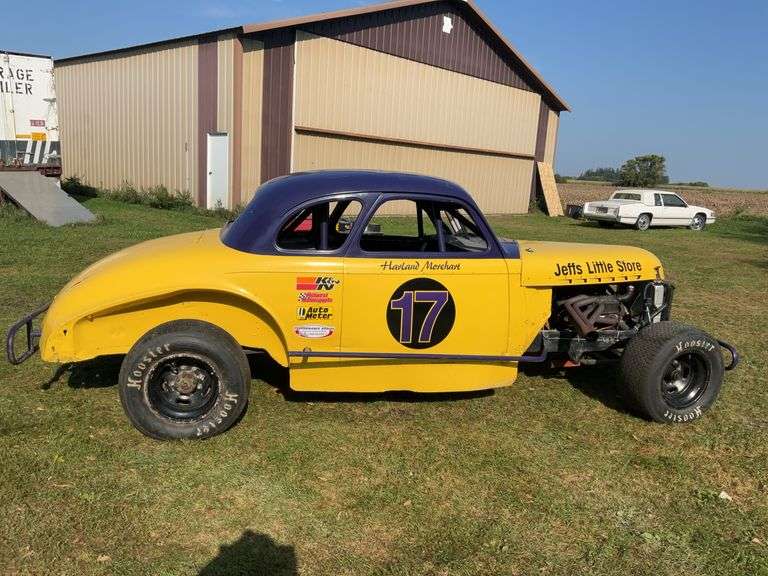 1940 Chev Coop antique racer, 350 Chevy motor, standard transmission; runs 