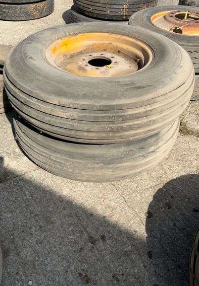 (2) 11.25-24 tires on 8 bolt rims