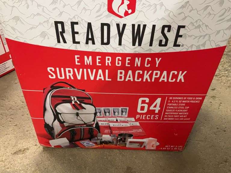 READYWISE 5 Day Survival Backpack in Red - Compact Emergency Food Storage and Gear Pack main image 0