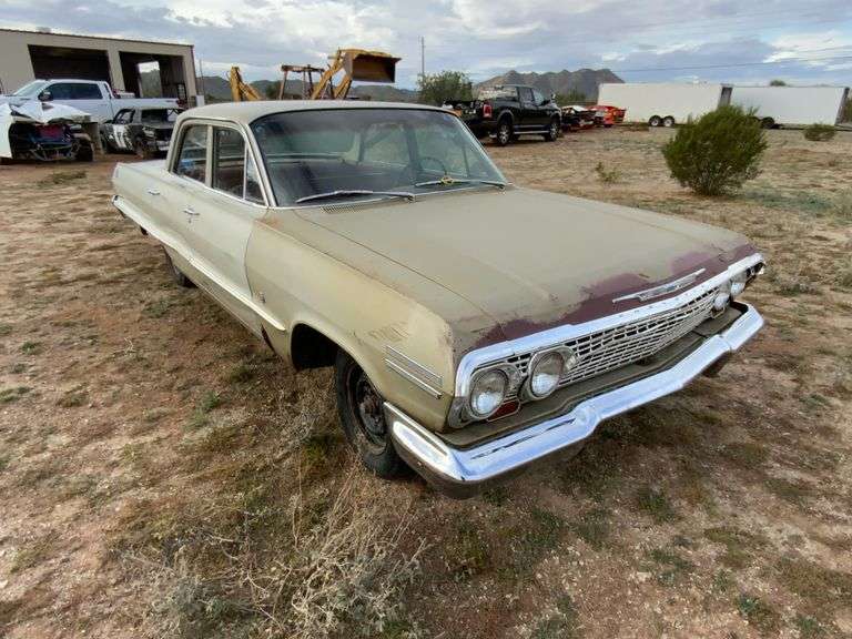 ** 1963 Chevy Impala, 4 door, 3 speed column shift manual Trans, 65,000 mil
