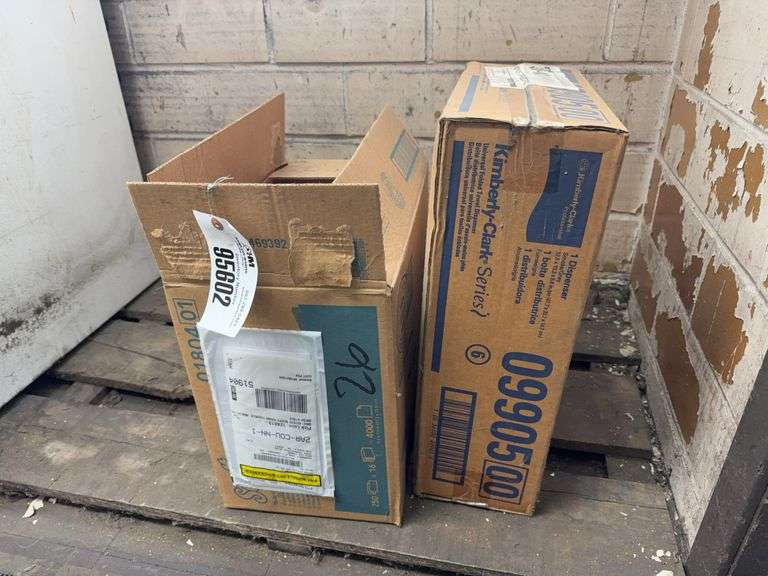 Kimberly Clark Folded Towel Dispenser, Assorted Folded Towel Refills, Locat