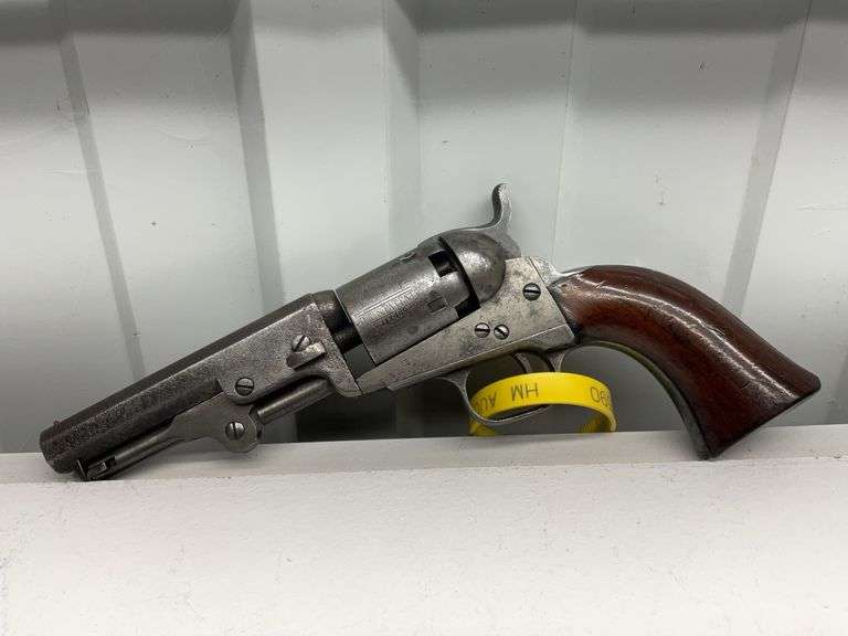 Colt 1849 Pocket .31 Cal. Revolver with Stagecoach Scene on Cylinder (has w