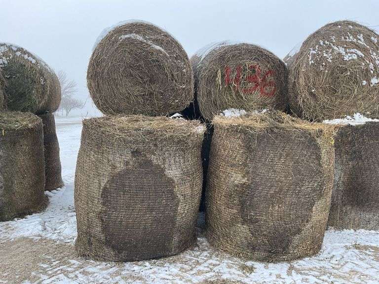 ** Lot will be sold times the money

(10) Net wrapped Round Grass Bales, 5x