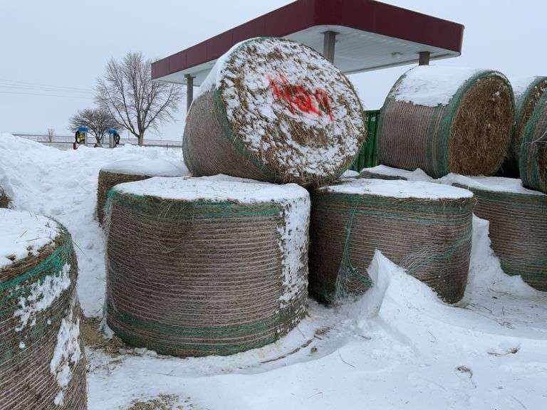 ** Lot will be sold times the money

(5) Net wrapped Round Grass Bales, 4x6