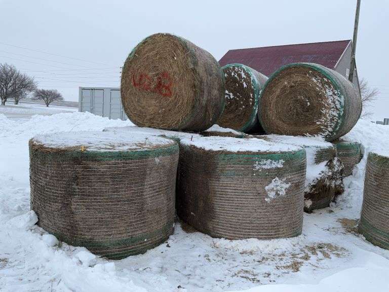 ** Lot will be sold times the money

(10) Net wrapped Round Grass Bales, 4x