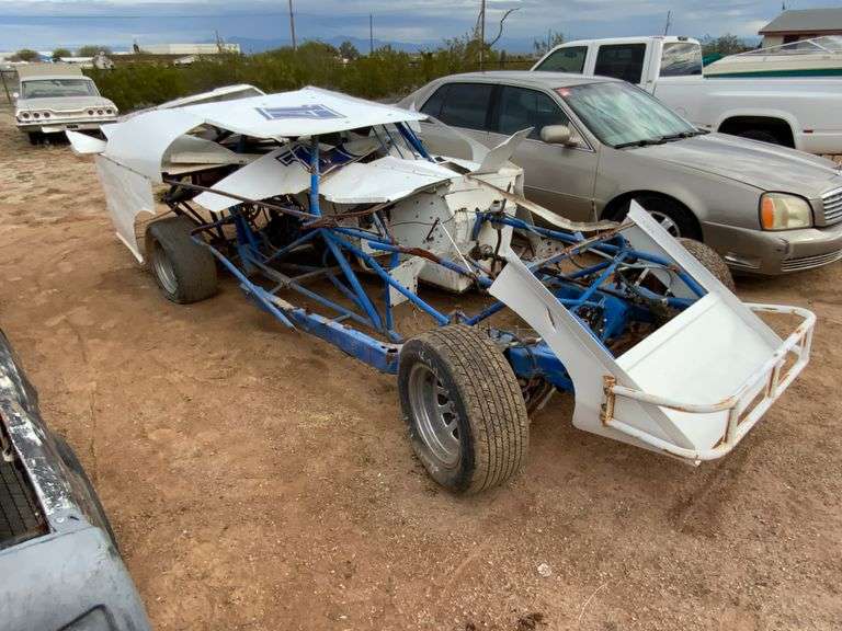 Race Car White #17, Just Chassis
