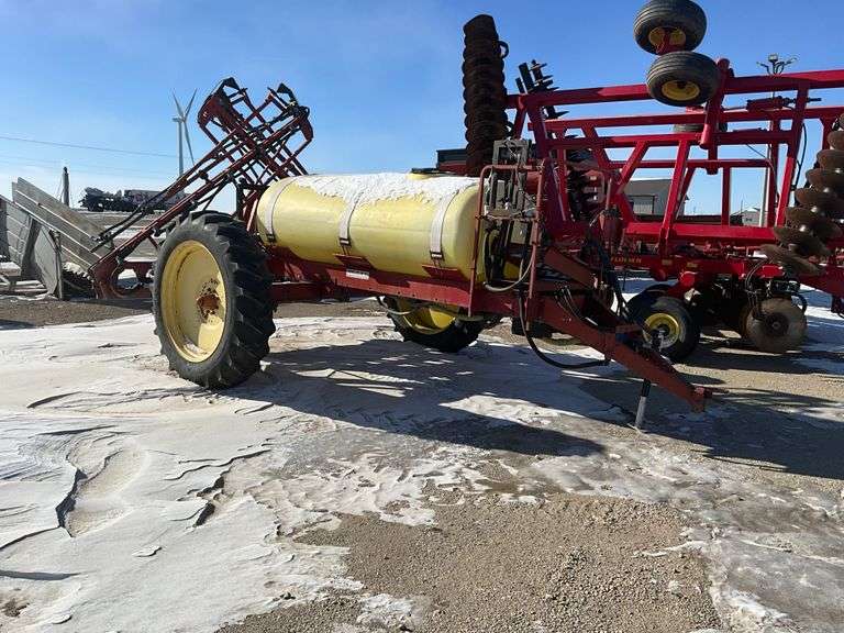 Demco 600-gal Sprayer, 50ft Boom, Monitor in shop