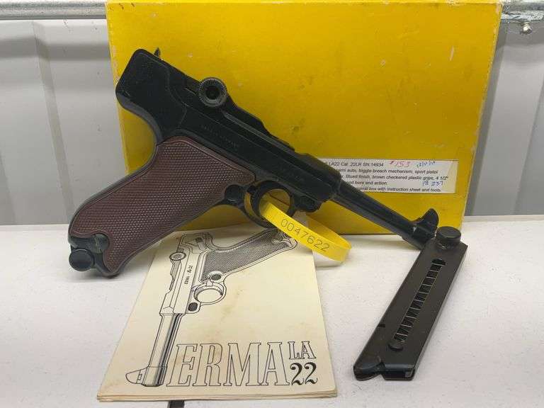 Erma Model La 22 Semi-Auto Pistol, .22 Cal. LR, SN: 14934, Single Action, t