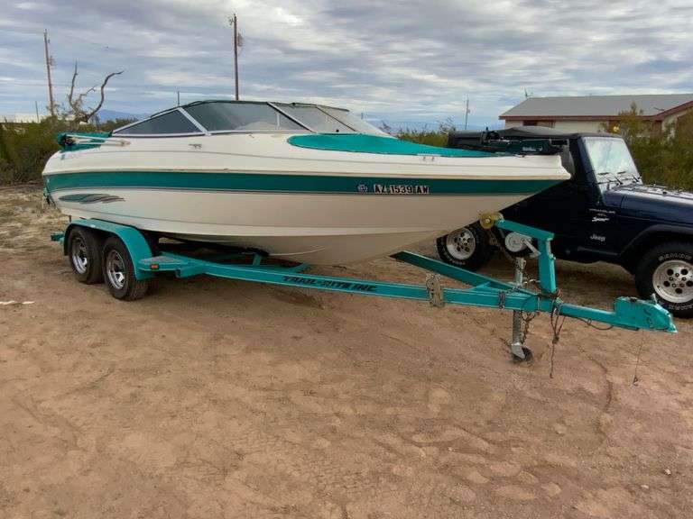 Larson, Ski/Fish, 18ft, Volvo Penta V8, 5.7 GS, I/B, Open Bow, Trail-Rite t