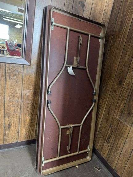 (2) Wooden 6’ Folding Tables, Located Shop Office