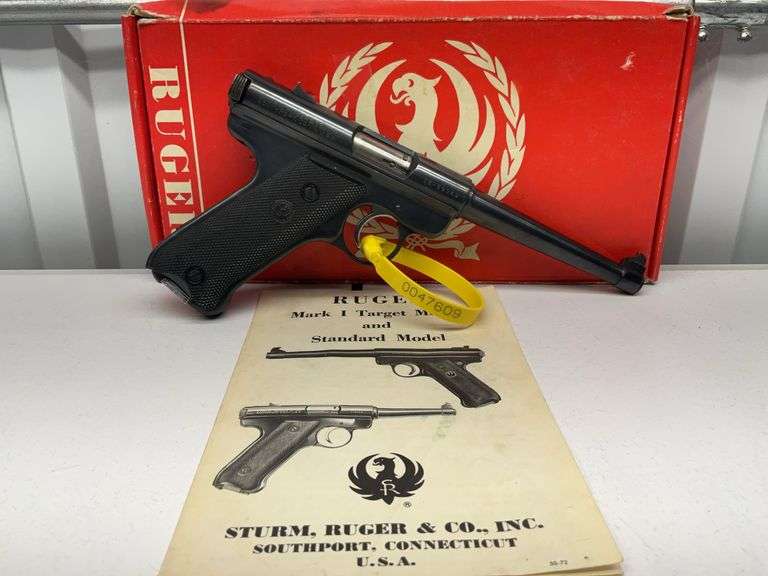 Ruger MK 22 Automatic Pistol, .22cal LR, SN: 12-59349, 6" Barrel, one magaz