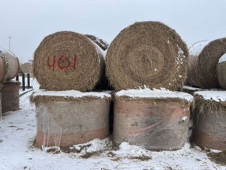 ** Lot will be sold times the money

(12) Net wrapped round grass hay bales