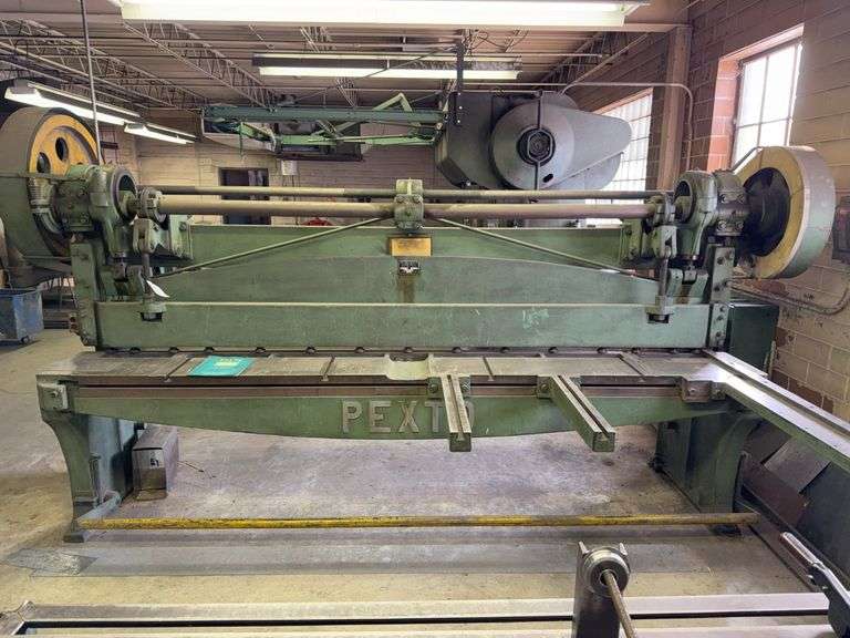 Pexto Model S2120D Power Sheer, 10’ Bed, Capacity 14ga Soft Steel, SN: 6518