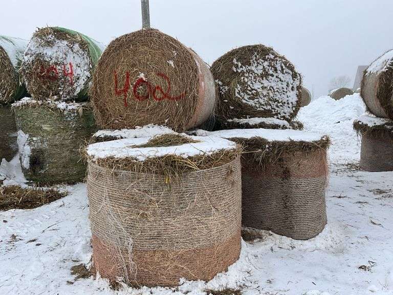 ** Lot will be sold times the money

(12) Net wrapped round grass hay bales