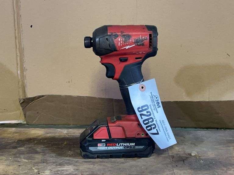 Milwaukee Surge 1/4” Hex Hydraulic Driver w/ Battery