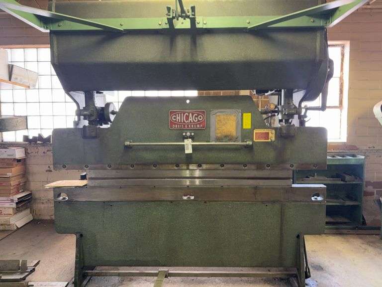 Chicago Dreis & Krump Model 68-B Press Brake, 36/55 Ton, 8’, SN: L-14842, 3