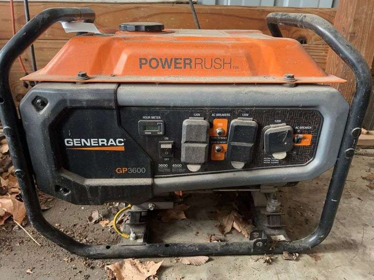 Generac Power Rush GP3600 Gas Generator