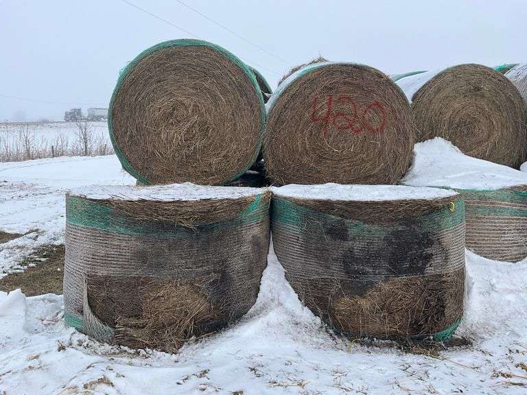 ** Lot will be sold times the money

(10) Net wrapped Round Grass Bales, 4x