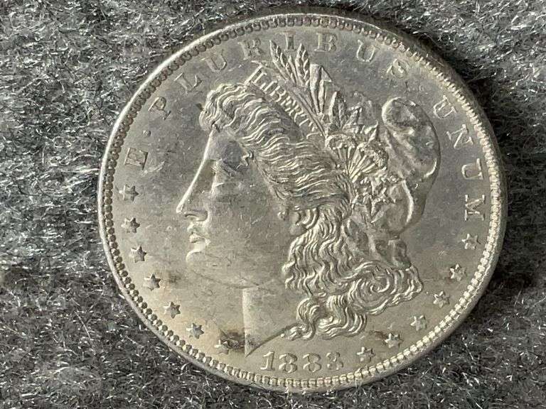 1883 Morgan Silver Dollar, Mint Marked “O”, Ungraded