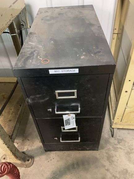 2 Drawer Metal filing cabinet
